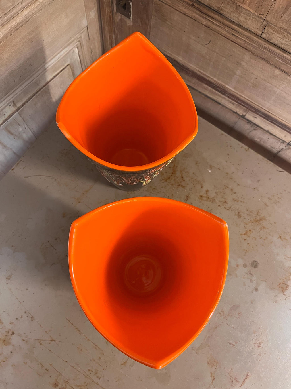 Pair of Vintage Vallauris Lava Ceramic Vases – 1960s