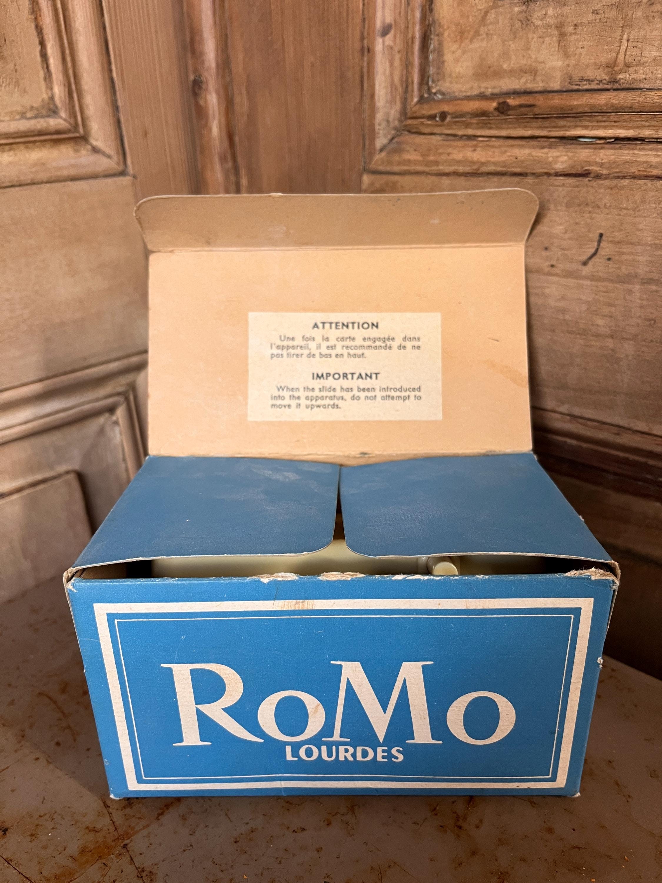 Stéréoscope Vintage ROMO – Avec Boîte d'Origine et Notice – France Années 50/60