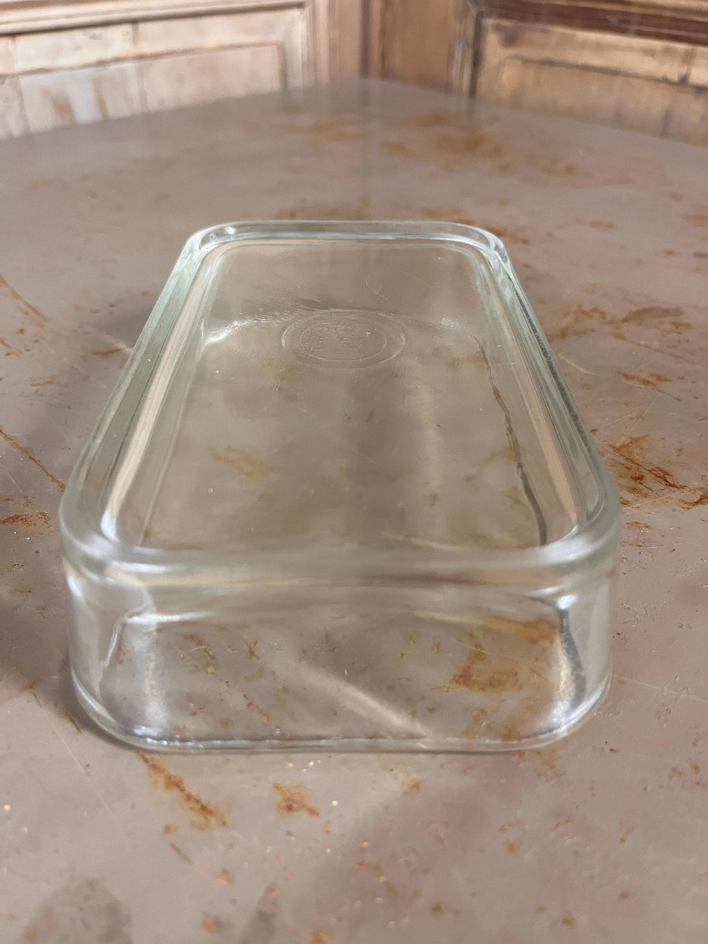 Petit Plat Rectangulaire Vintage en Verre Trempé DURALEX – France